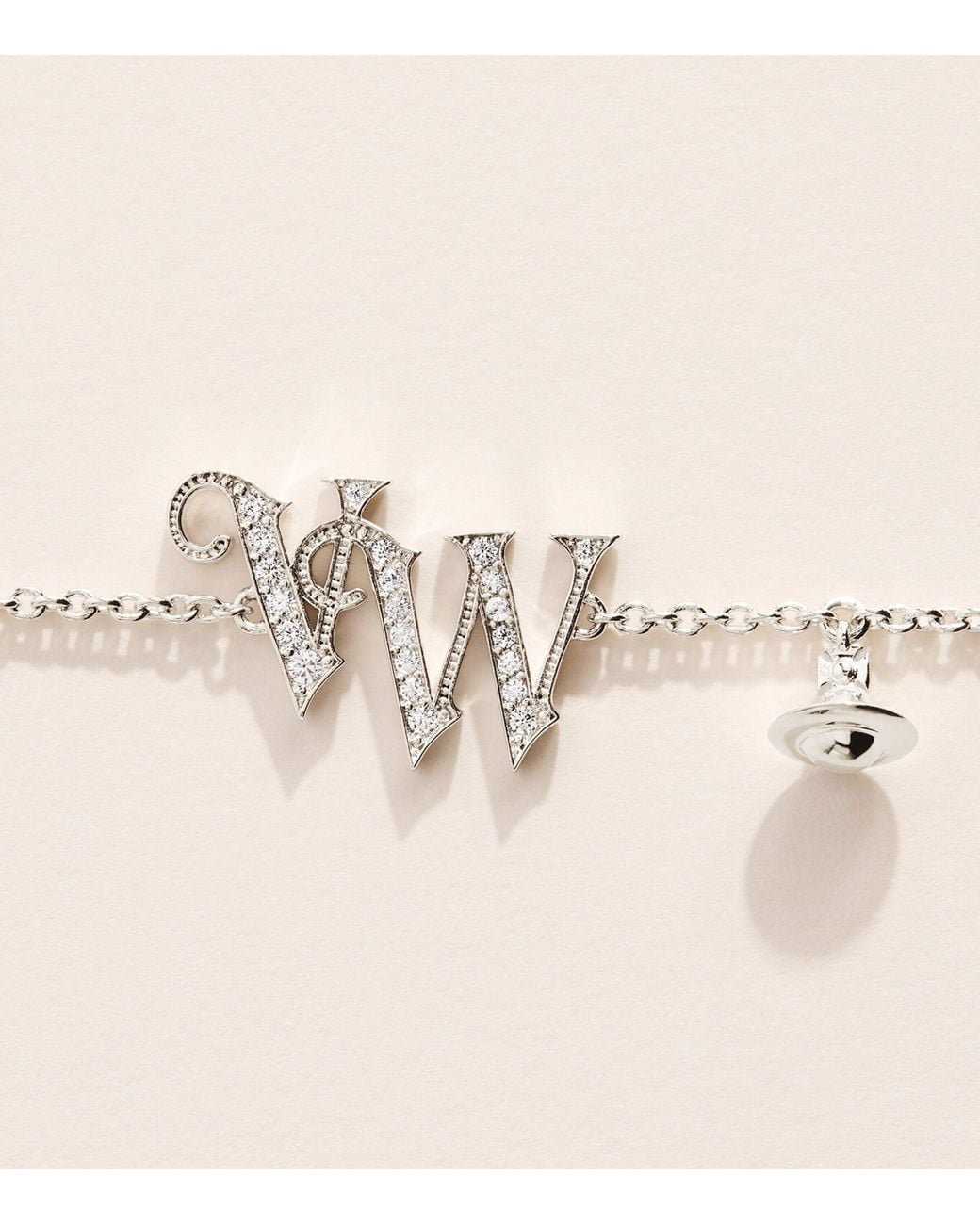 Vivienne Westwood Natural Crystal-Embellished Vw Bracelet
