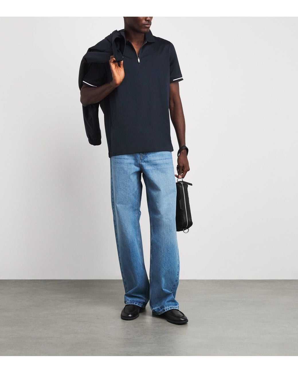 Pal Zileri Blue Cotton Polo Shirt for men