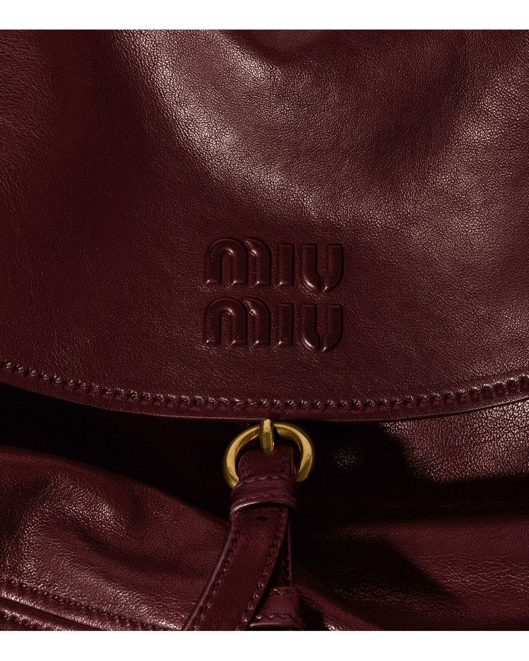 Miu Miu Red Leather Rendez-Vous Shoulder Bag