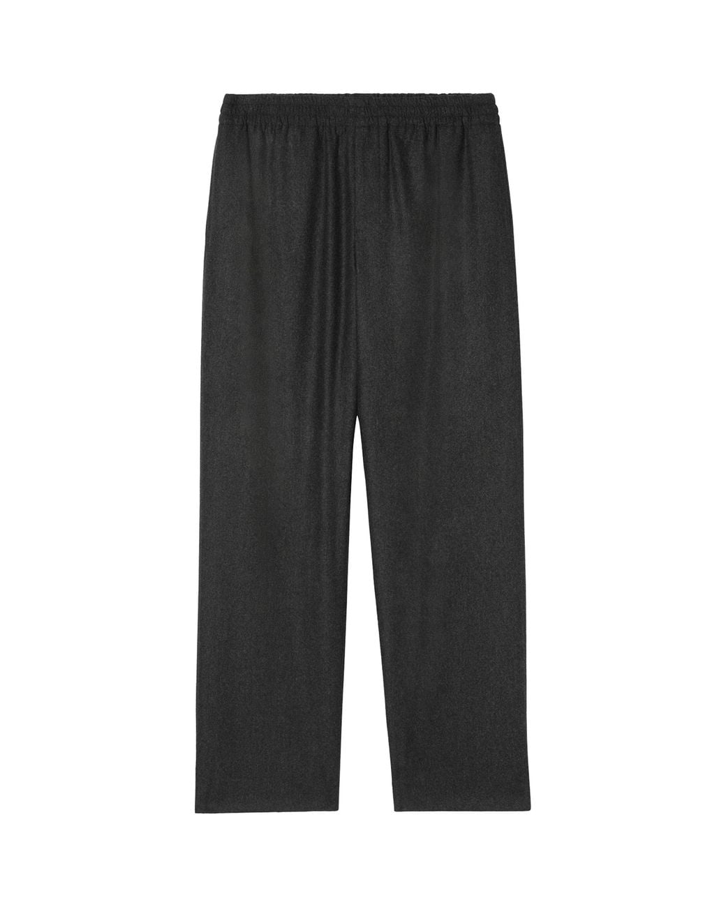Burberry Black Wool-Cashmere Straight Trousers for men