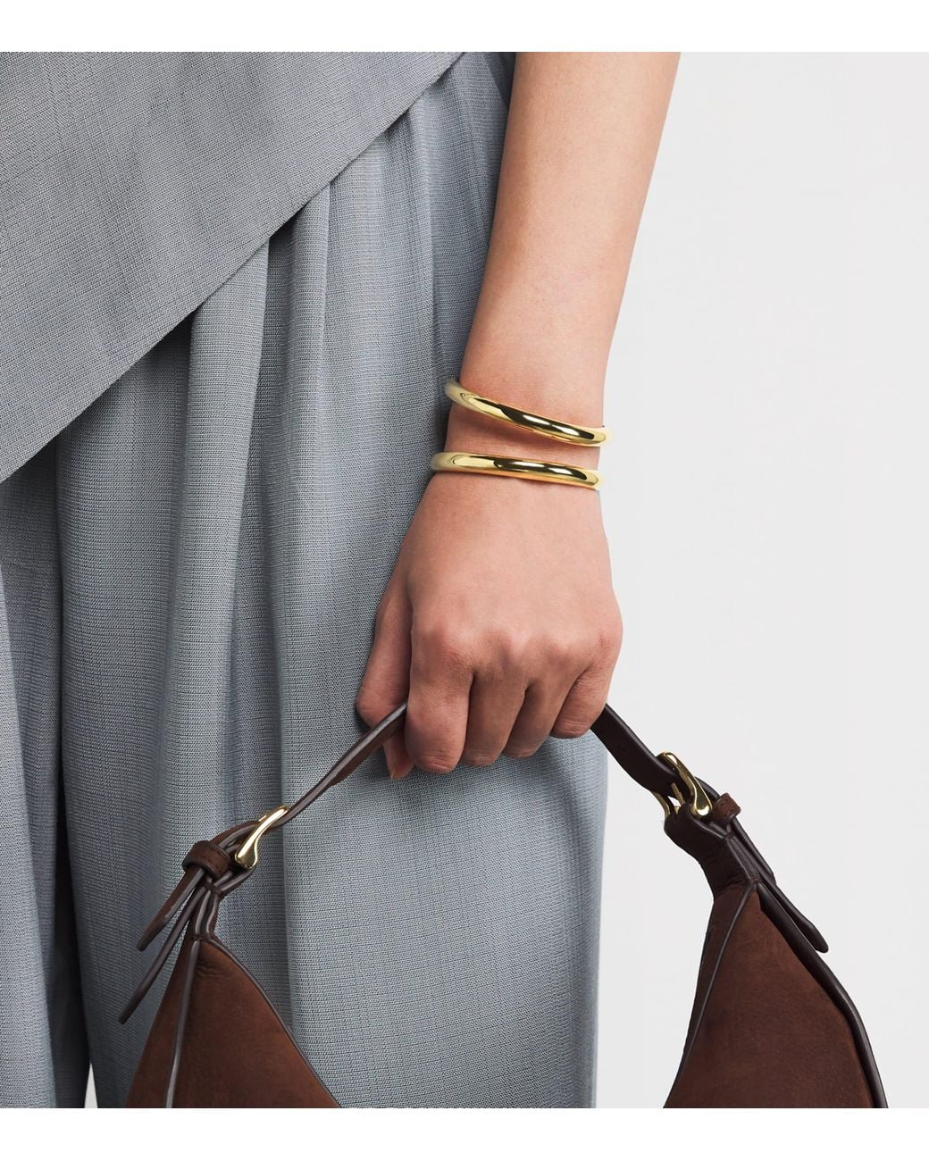 LIE STUDIO Metallic Plated Maggie Cuff Bangle