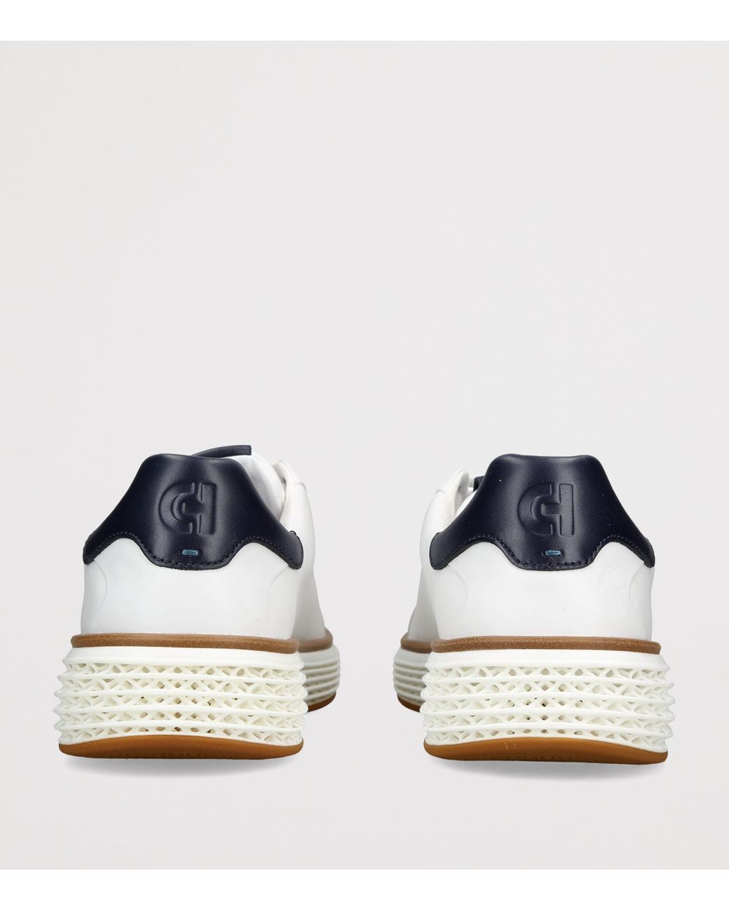 Cole Haan White Leather Grandprø Court Skyweave Sneakers for men
