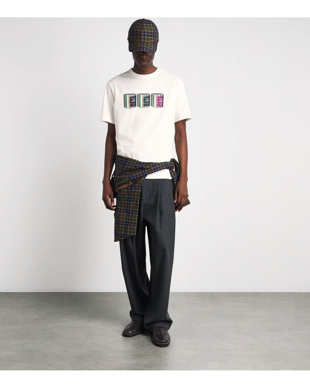 Barbour White X Paul Smith Cotton Tinned T-Shirt for men