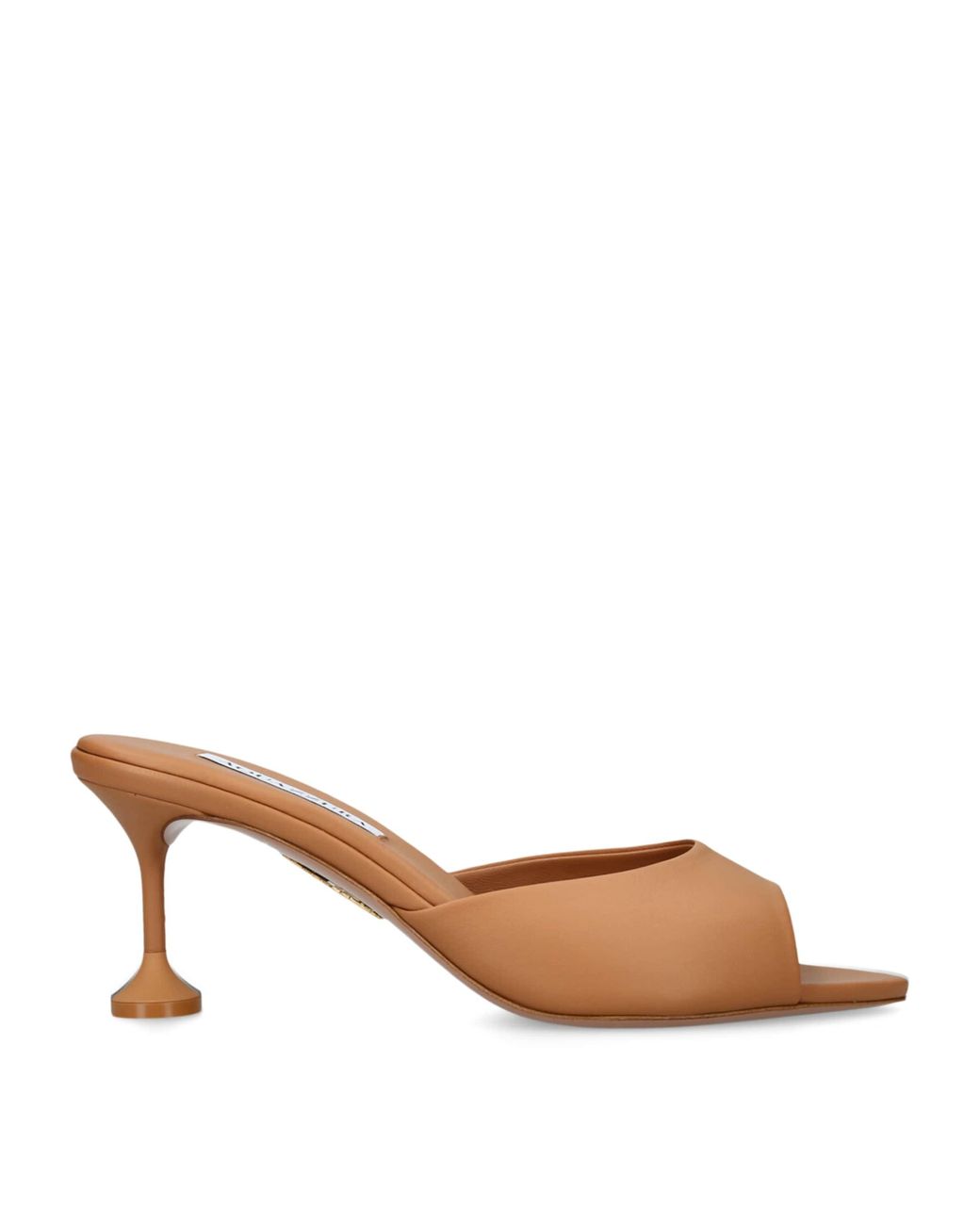 Aquazzura Brown Leather Bisous Mules 65