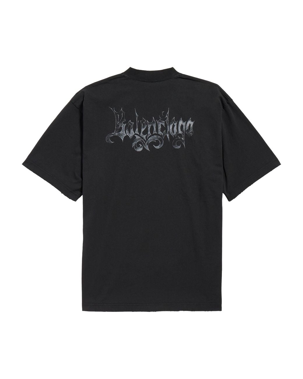 Balenciaga Black Cotton Sketchy Logo T-Shirt for men