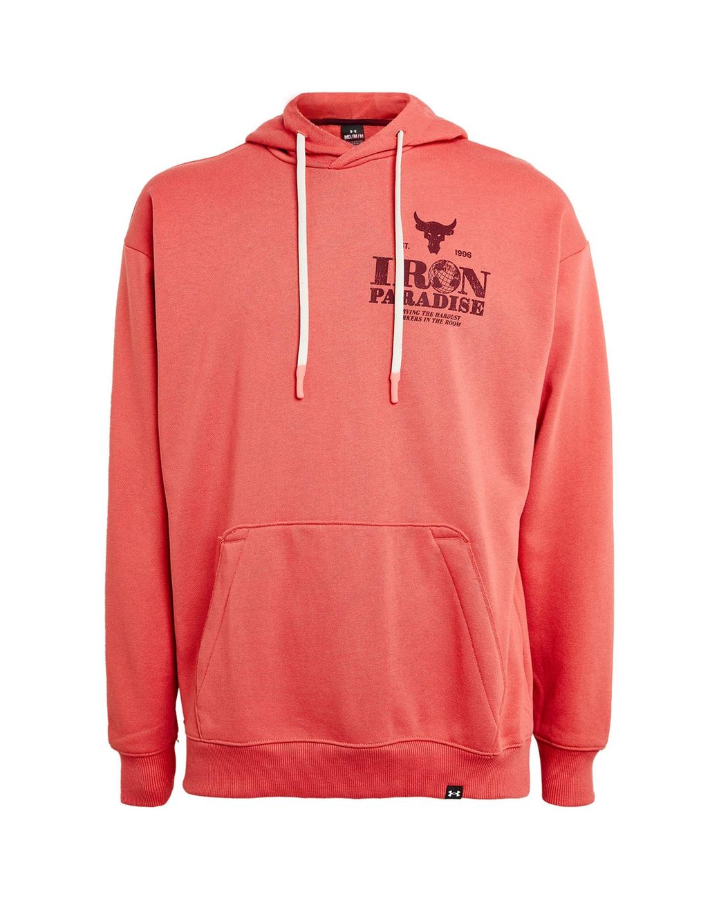Under Armour Project Rock Iron Paradise Hoodie in Pink for Men | Lyst
