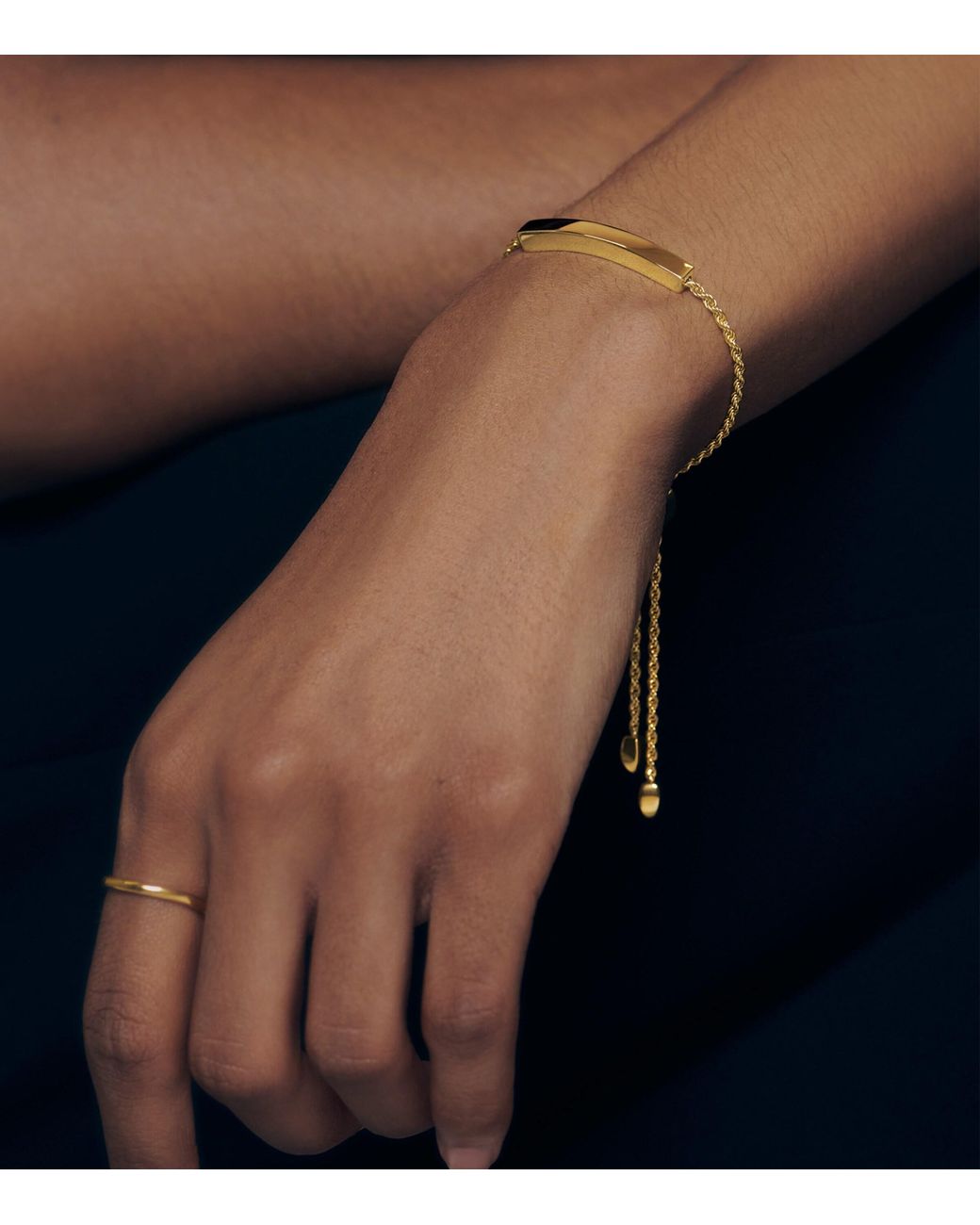 Monica Vinader Metallic Vermeil Linear Friendship Bracelet