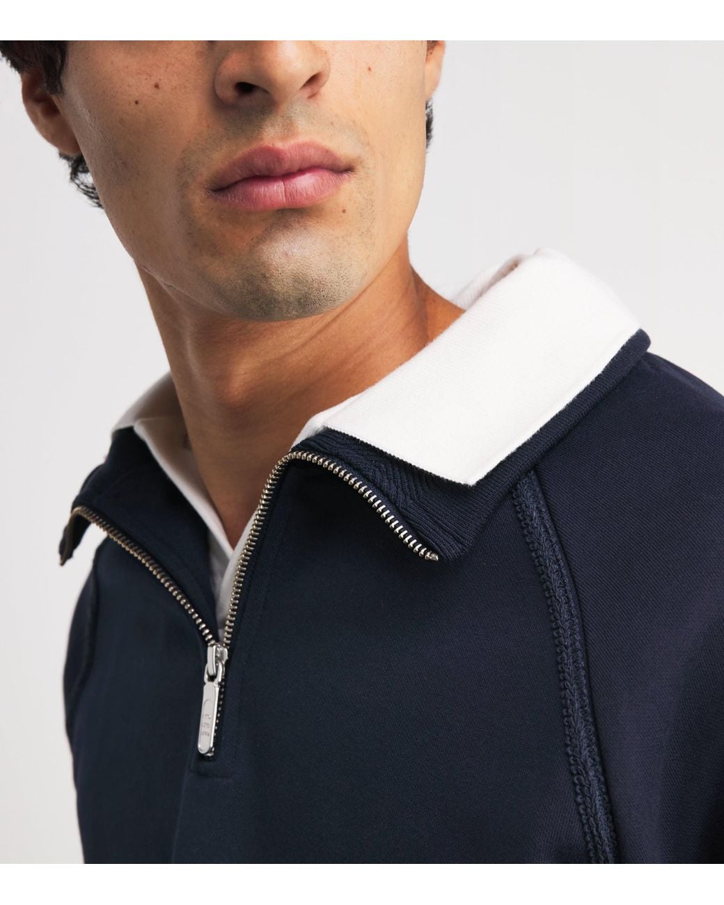 CHE Blue Varez Quarter-Zip Sweatshirt for men