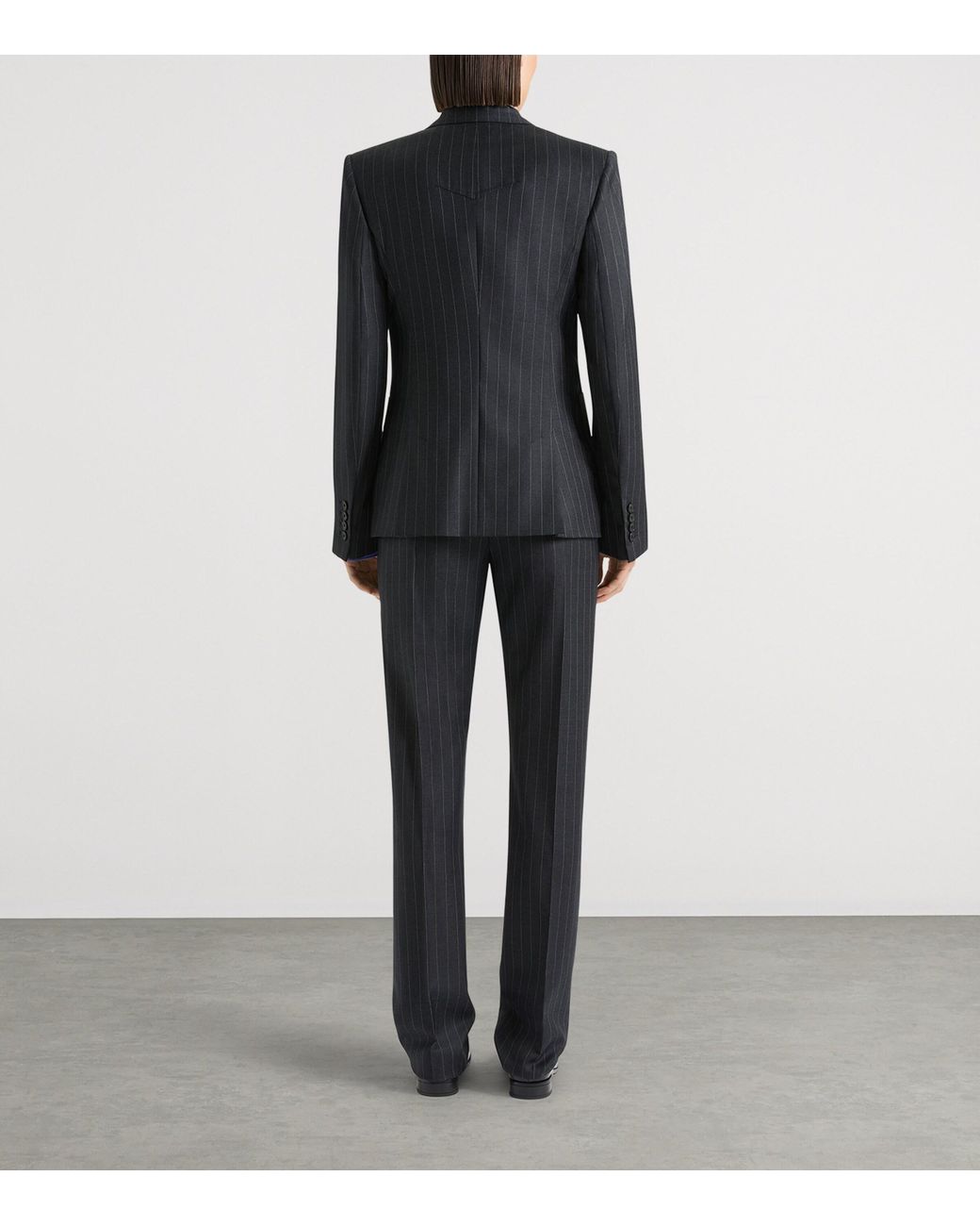 Givenchy Blue Wool Pinstripe Single-Breasted Blazer