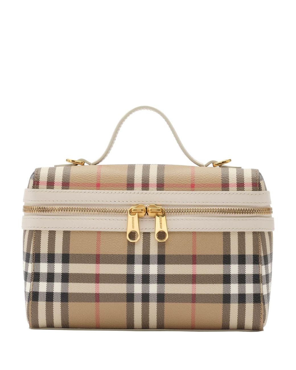 Burberry Metallic Check Vanity Bag