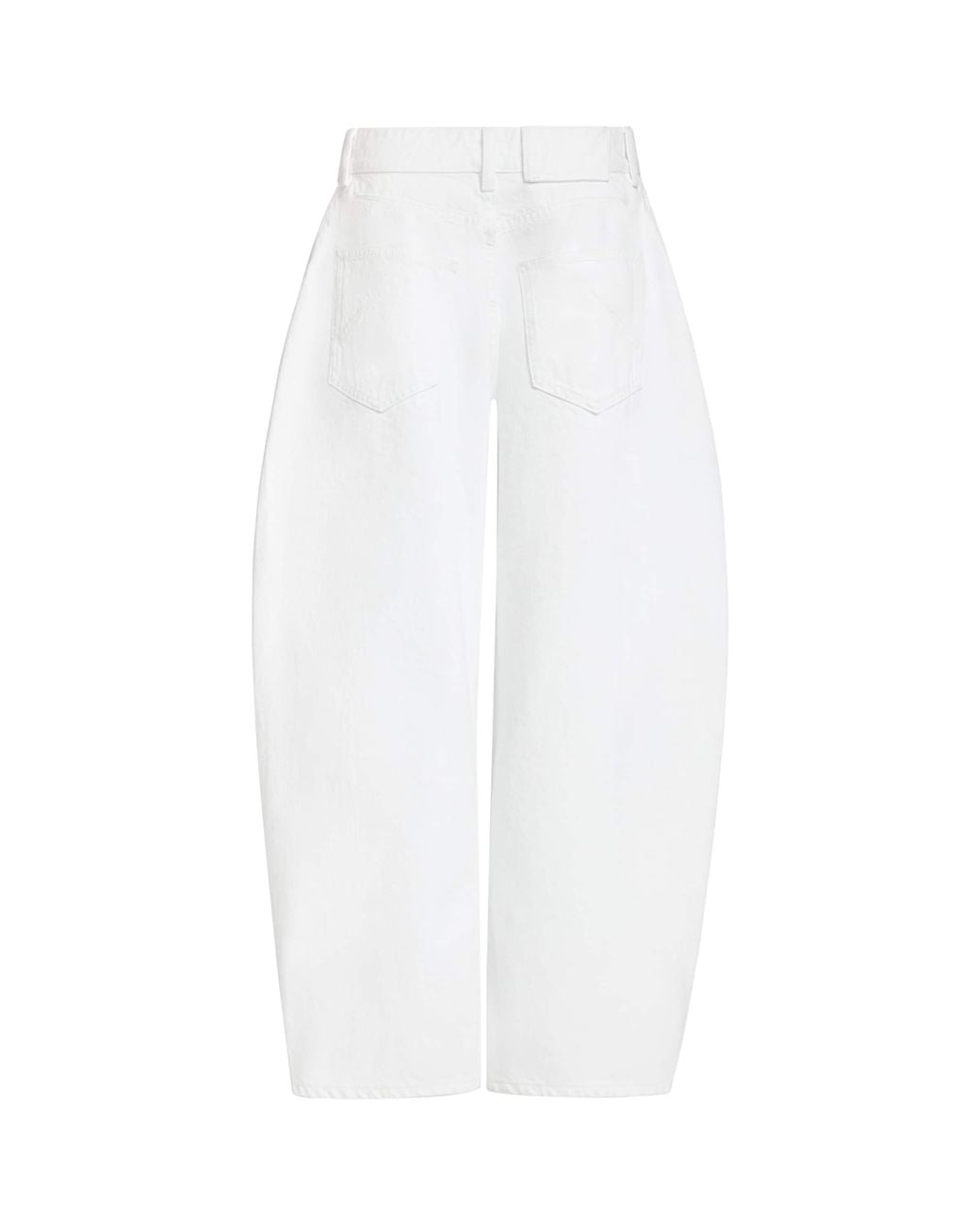 Alaïa White Rodeo Barrel-Leg Jeans