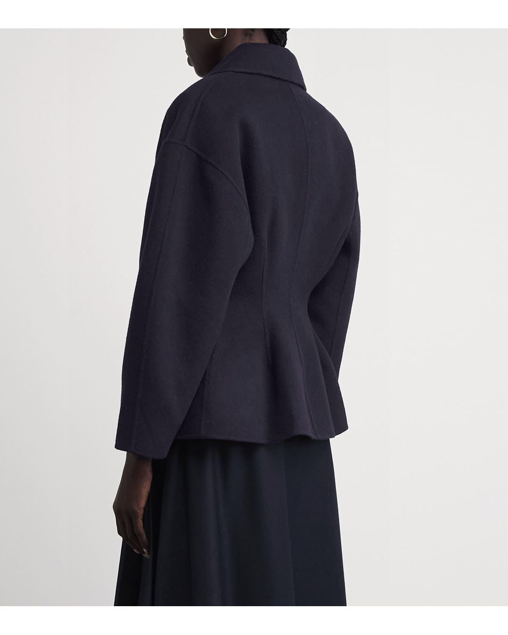 Maje Blue Wool Pea Coat