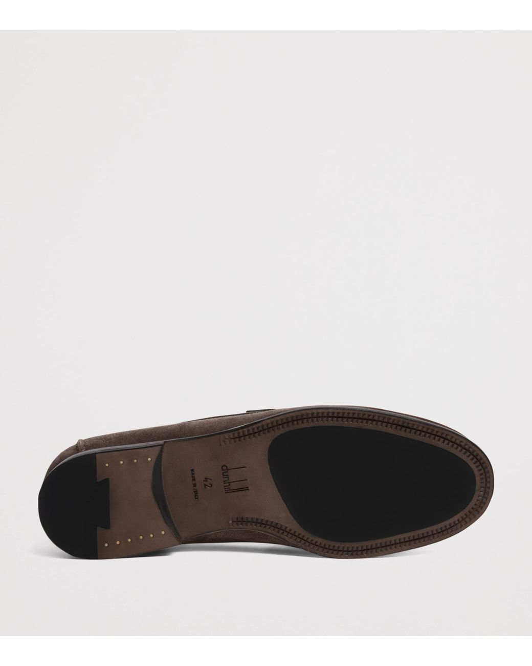 Dunhill Brown Suede Heddon Flex Loafers for men