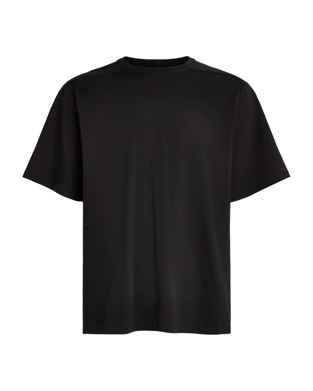 Rick Owens Black Cotton Jersey Brad T-Shirt for men