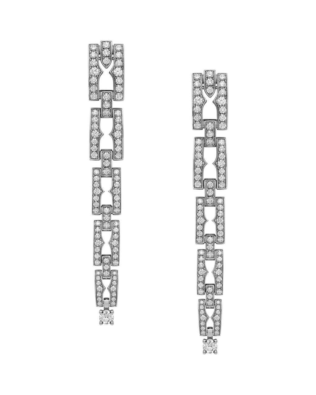 BVLGARI White And Diamond B.Zero1 Earrings