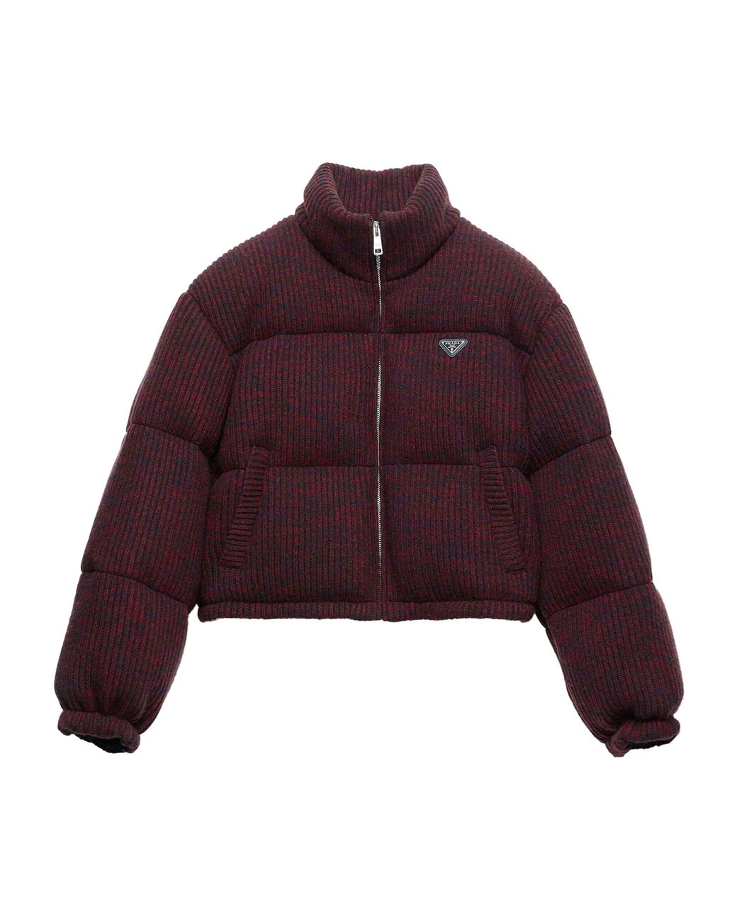 Prada Brown Wool-Cashmere Down Jacket