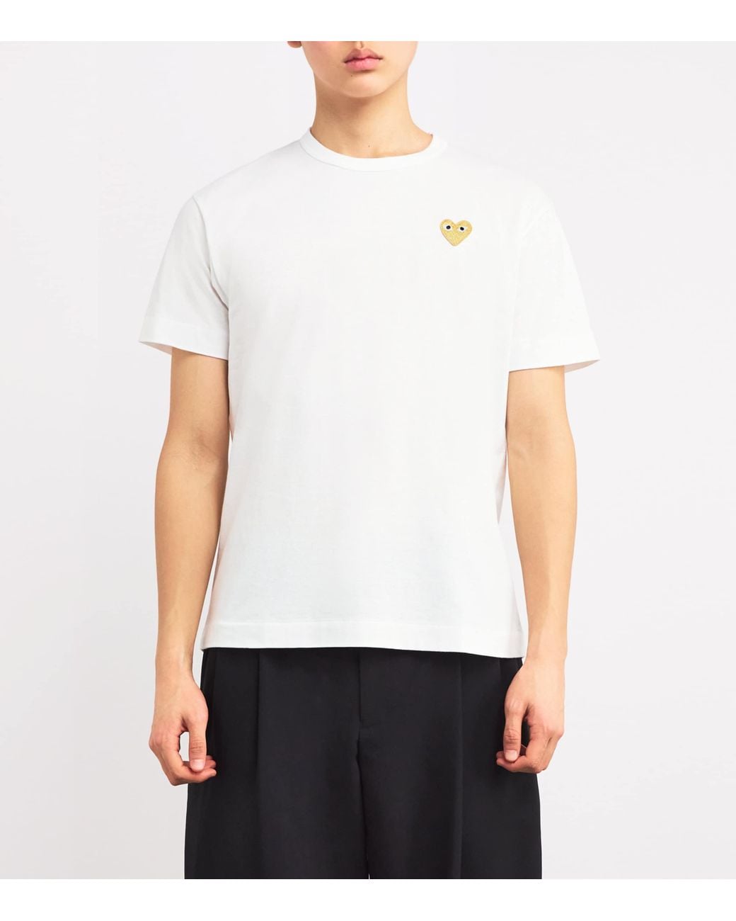 COMME DES GARÇONS PLAY White Heart Logo T-Shirt for men