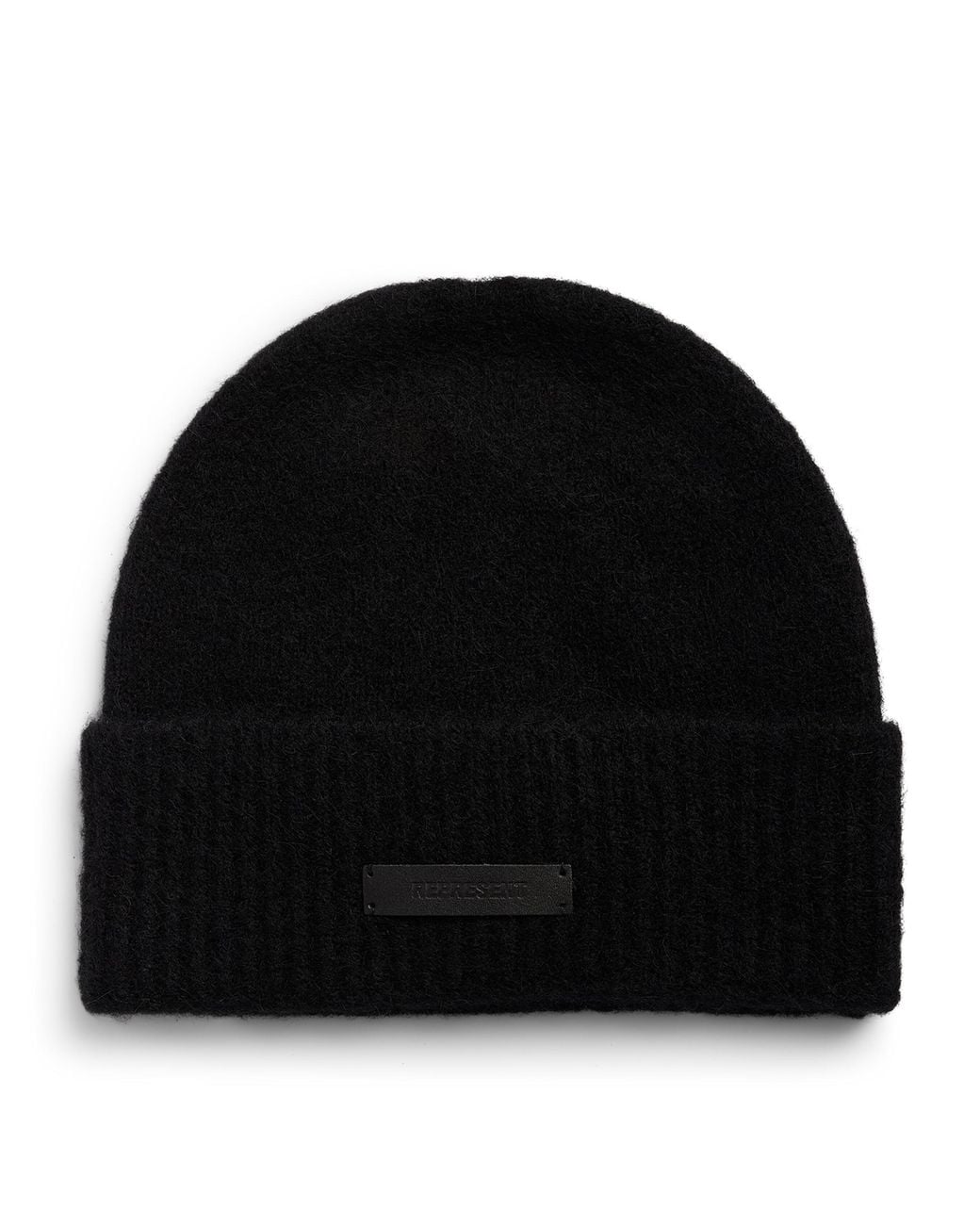 Represent Black Wool-Blend Knitted Beanie for men