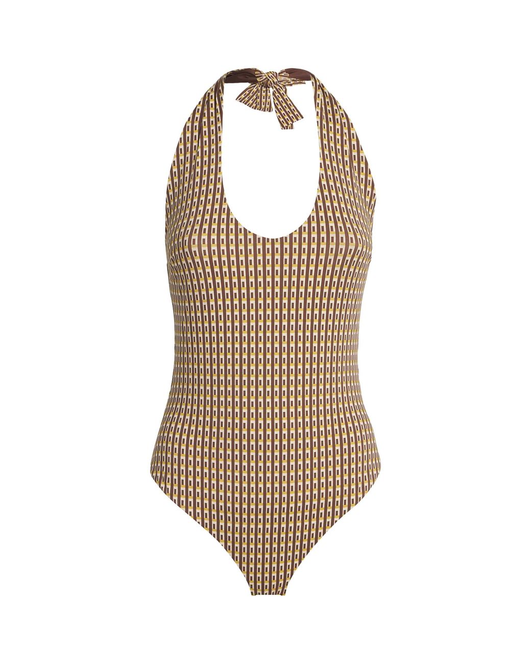 Sir Brown Geometric Cooper Swimsuit