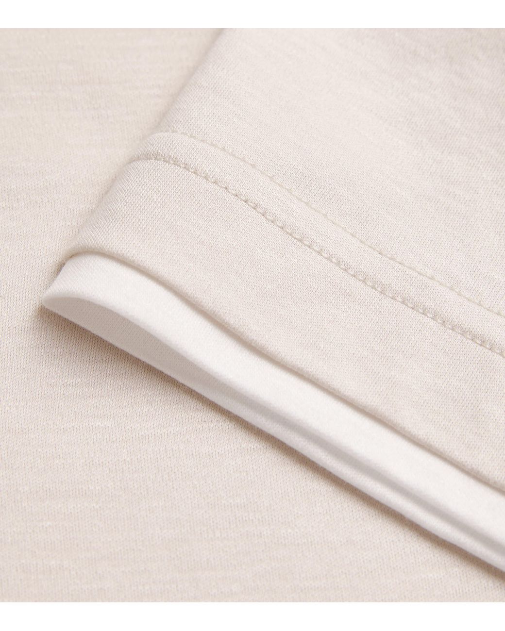 Eleventy White Jersey V-Neck T-Shirt