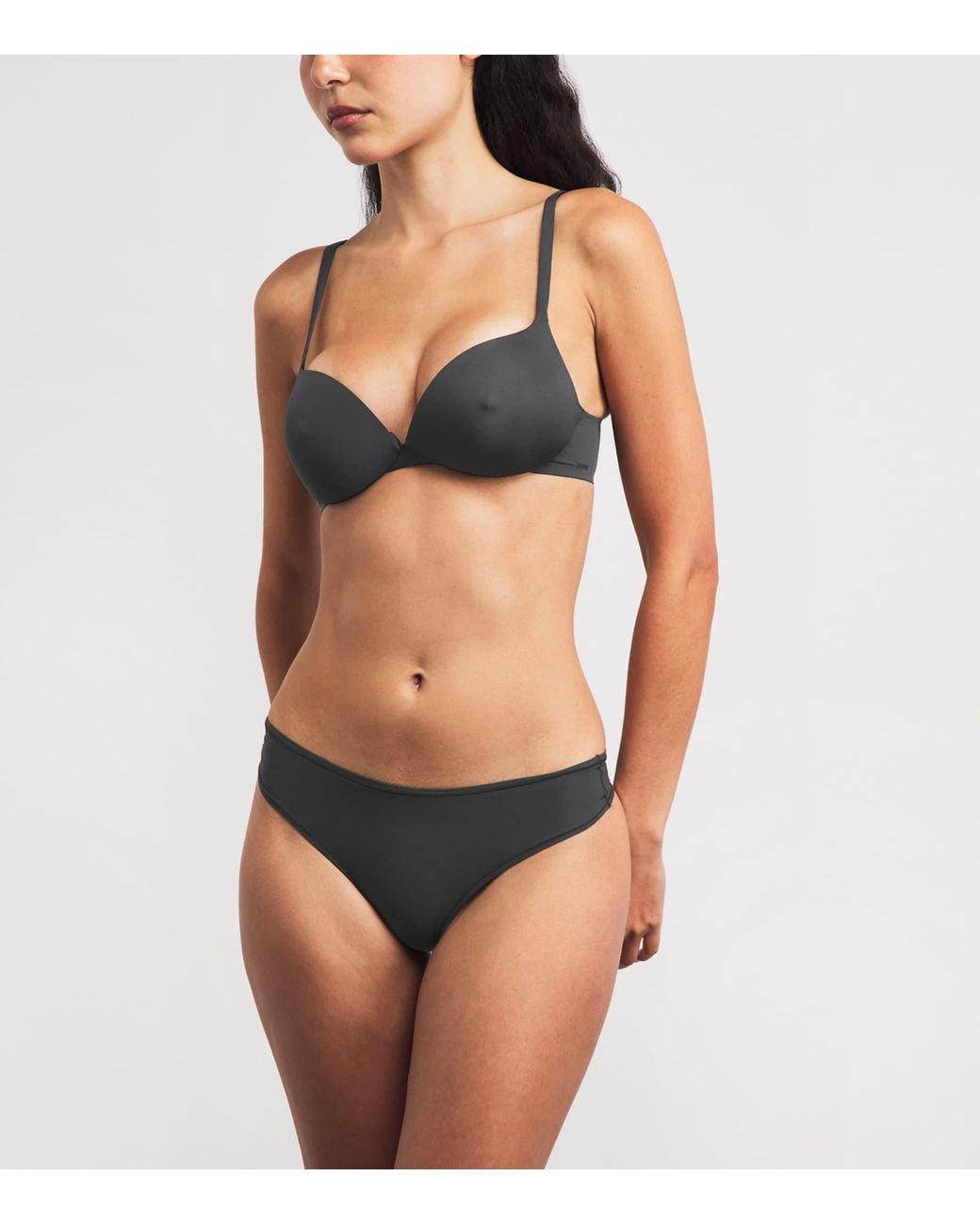 Skims Black Ultimate Nipple Wireless Push-Up Bra