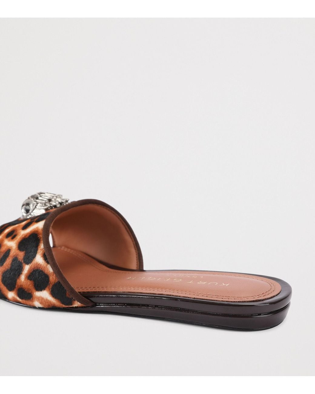 Kurt Geiger Brown Leather Kensington Sandals
