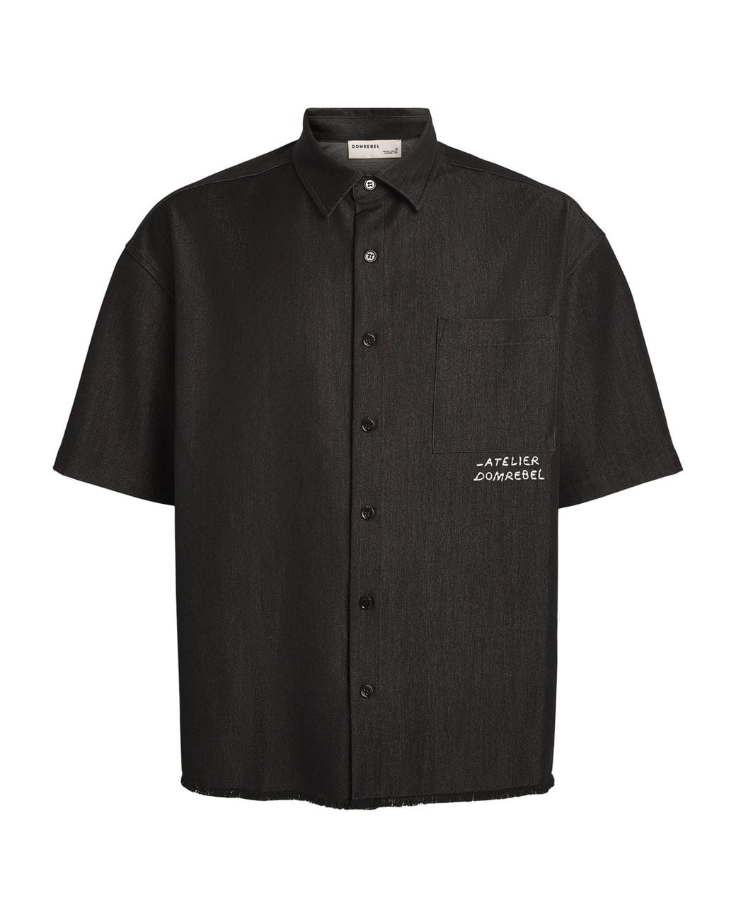 DOMREBEL Black Denim Goombah Shirt for men