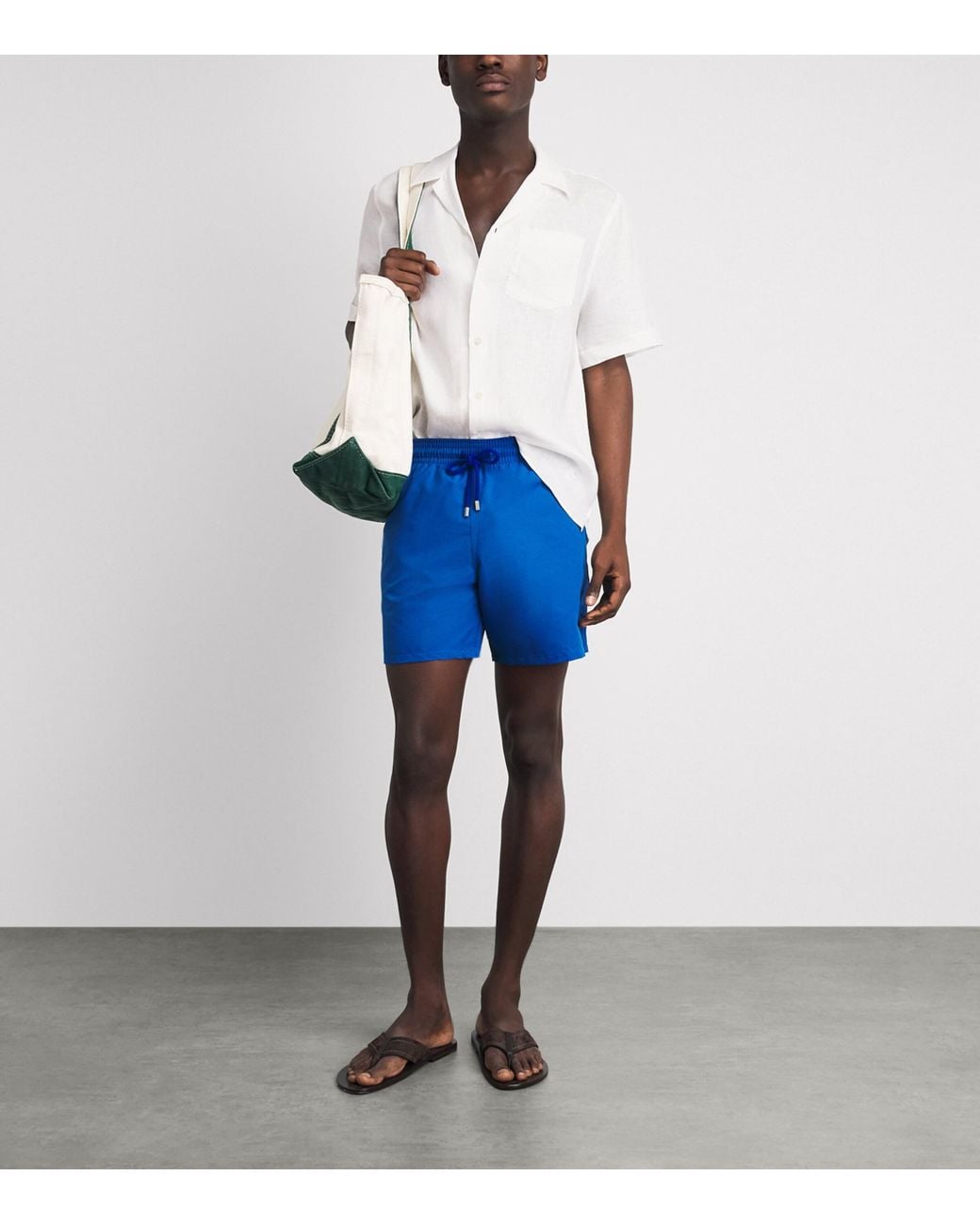 Vilebrequin White Linen Charli Shirt for men