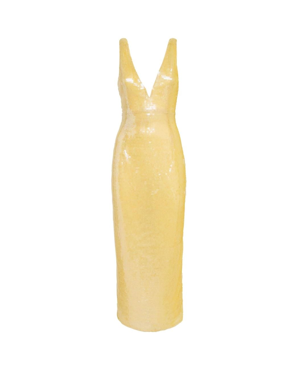 Rachel Gilbert Metallic Embellished Tamzin Sleeveless Midi Dress