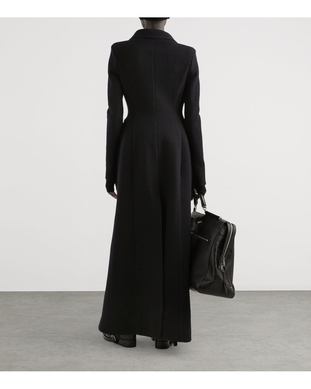 Dolce & Gabbana Black Virgin Wool Coat