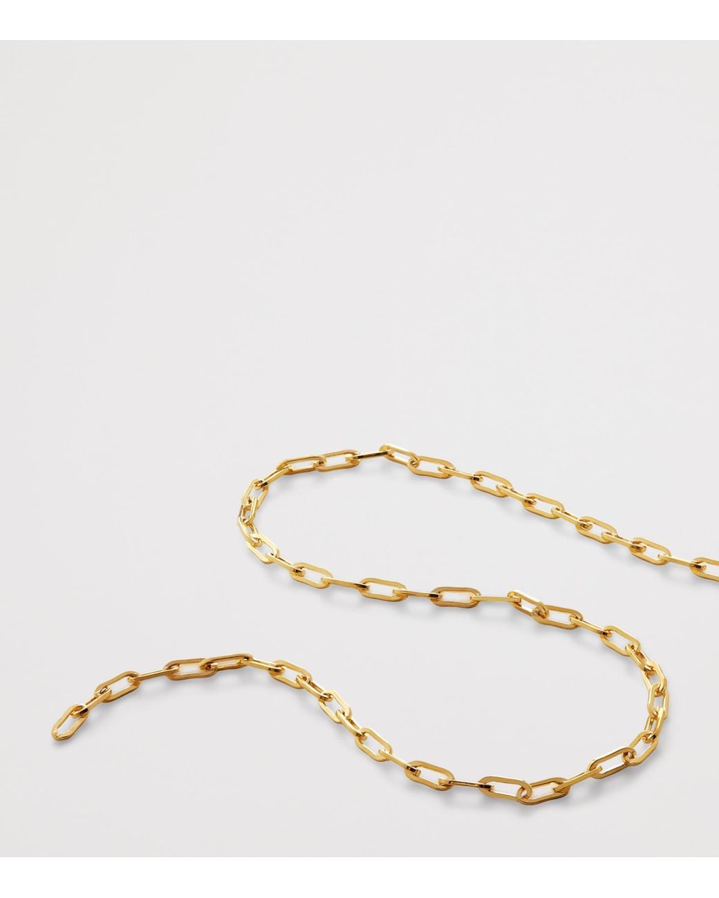 Monica Vinader Brown Vermeil Paperclip Chain Bracelet