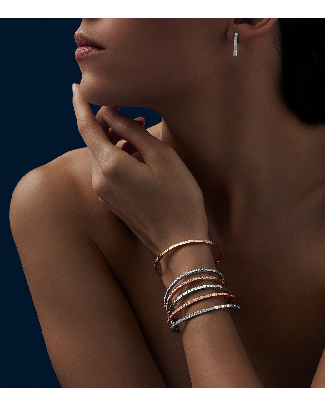 Chopard White Ice Cube Bangle