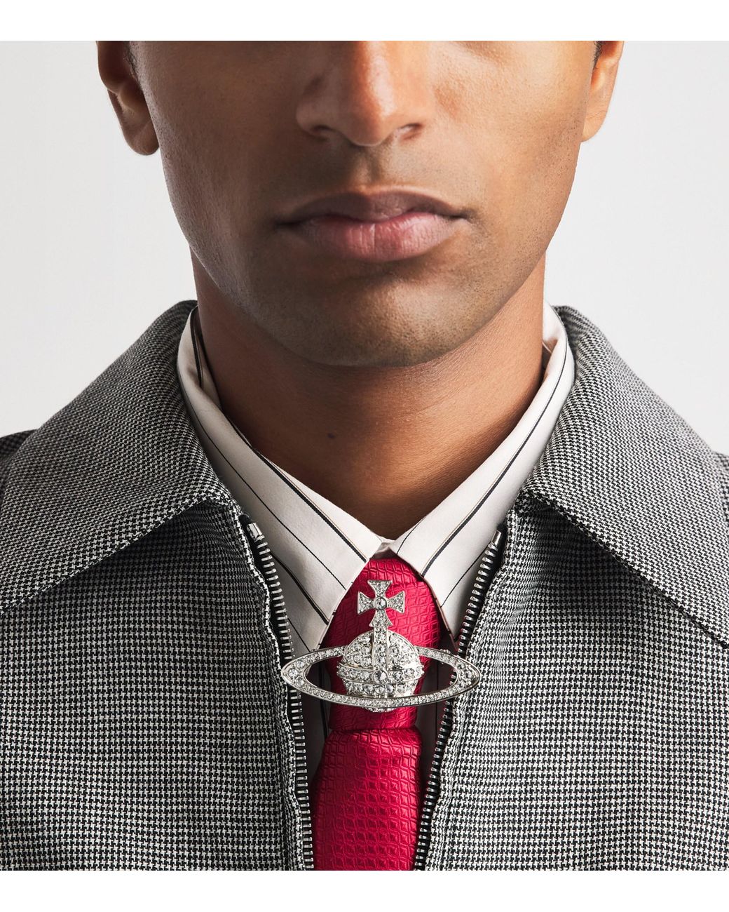 Vivienne Westwood Natural Bas Relief Orb Brooch for men