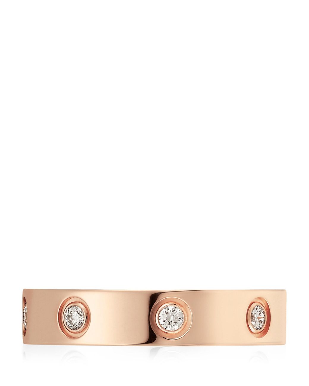 Cartier Pink Rose And Diamond Love Ring