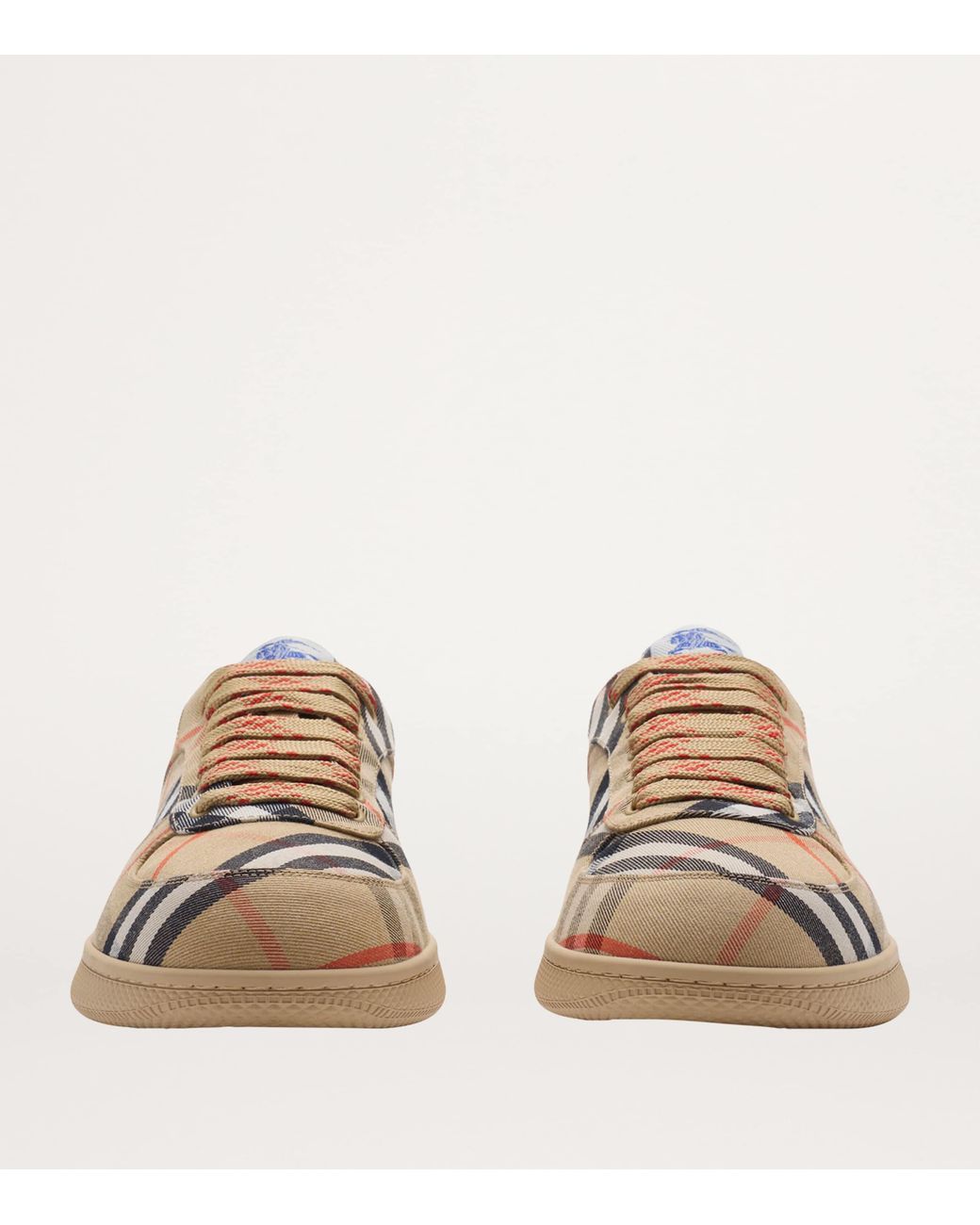 Burberry Brown Check Terrace Sneakers for men