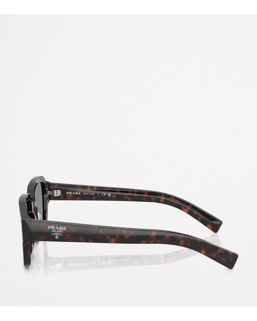 Prada Gray Injected Pr02Zs Sunglasses for men