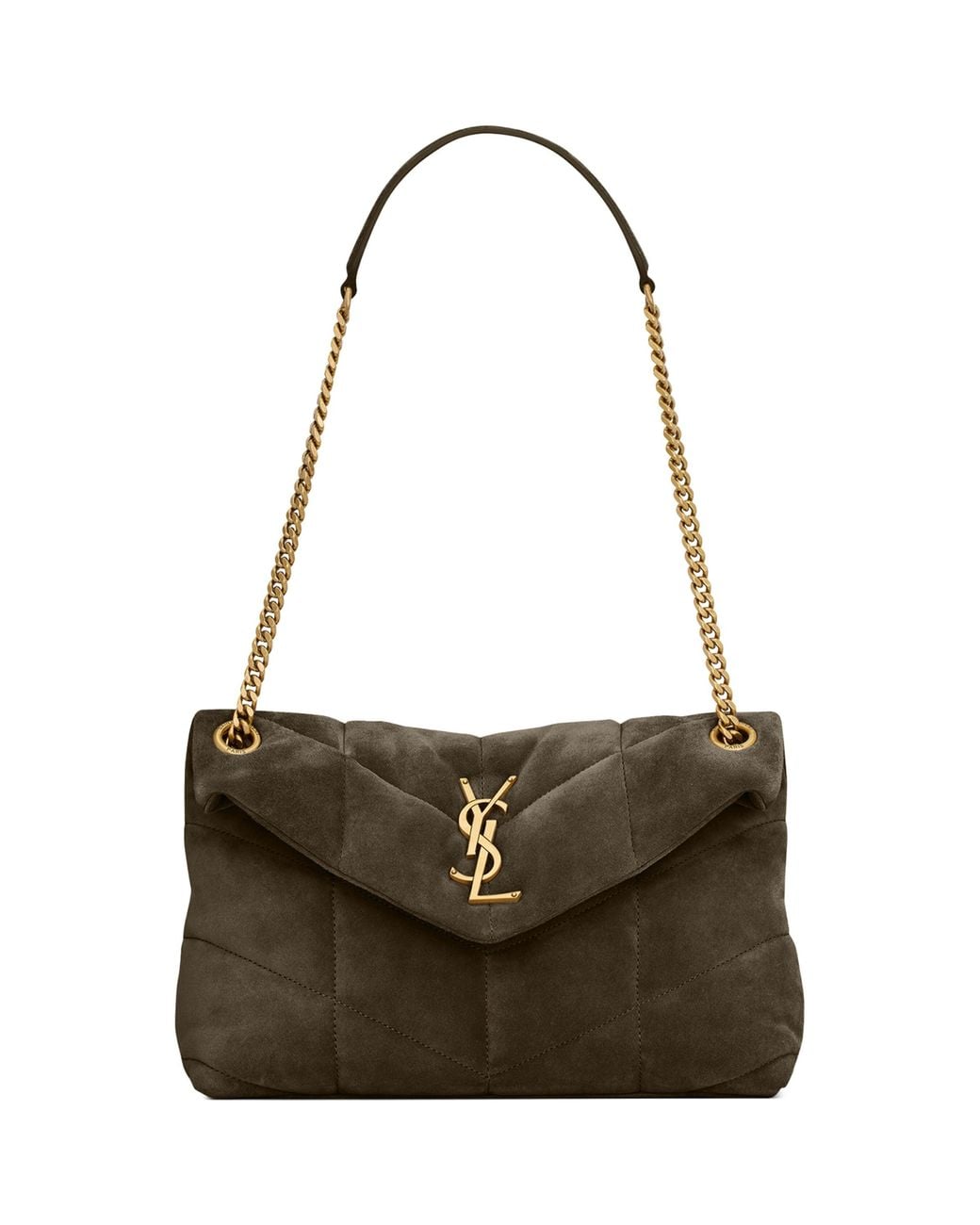 Saint Laurent Metallic Small Puffer Shoulder Bag