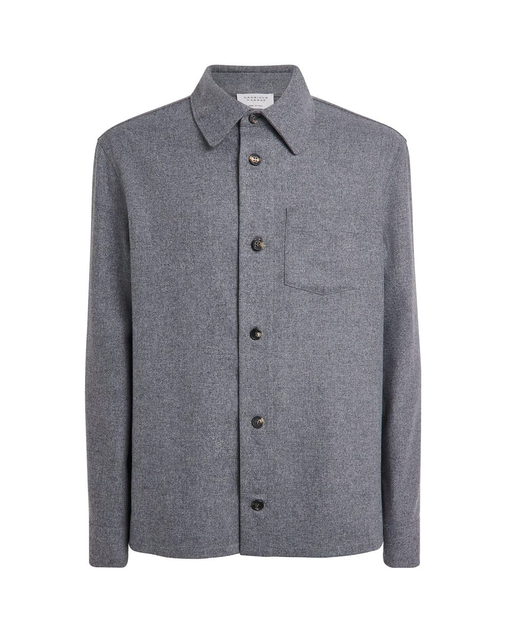 Gabriela Hearst Gray Wool-Cashmere Drew Overshirt for men