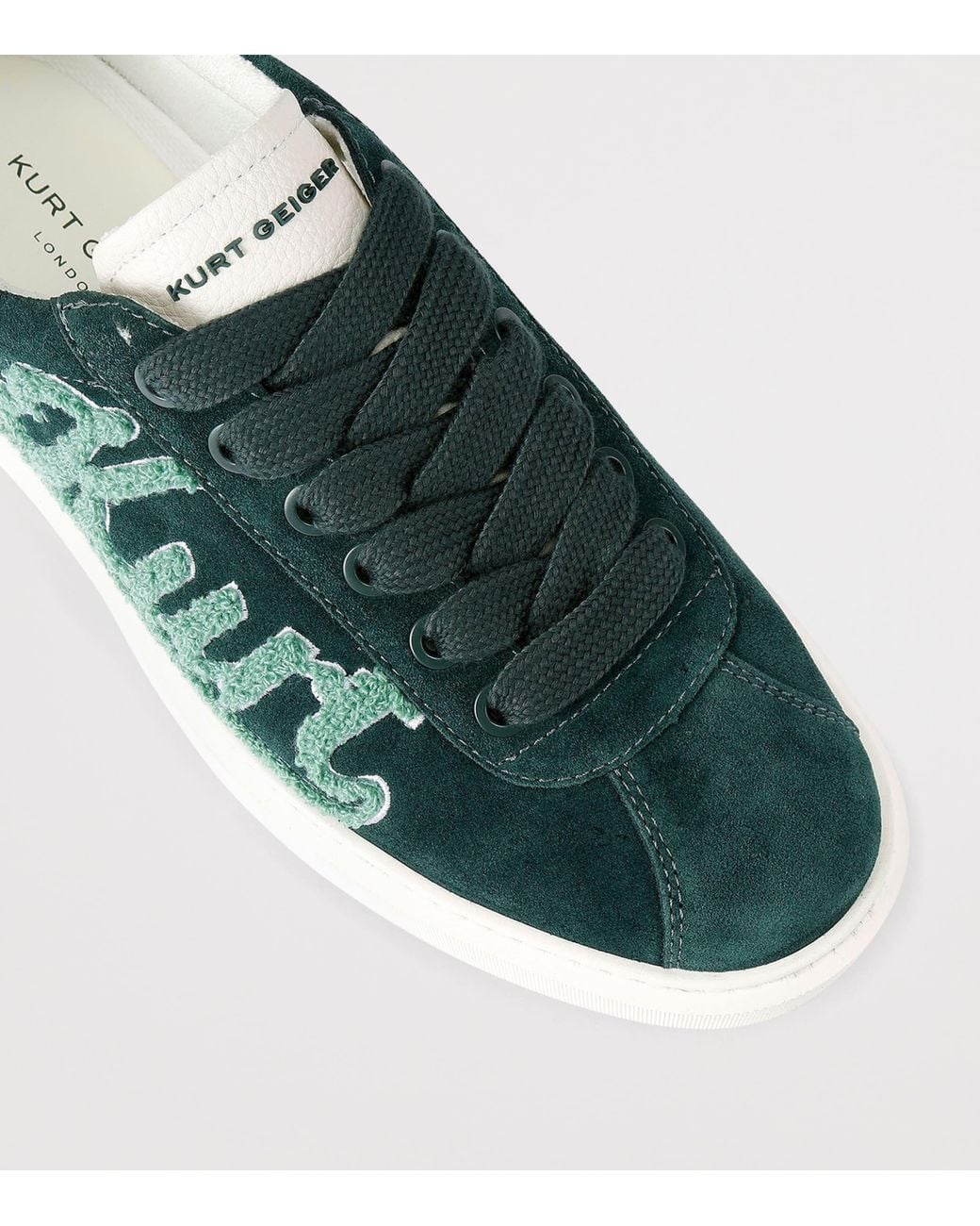 Kurt Geiger Green Appliqué Albion Retro Sneakers for men