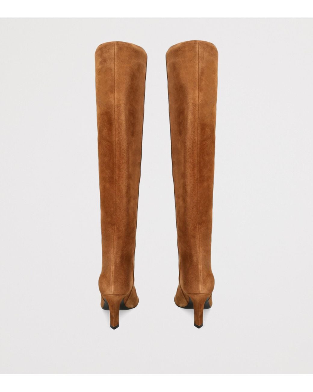 AMINA MUADDI Brown Suede Christine Knee-High Boots 80