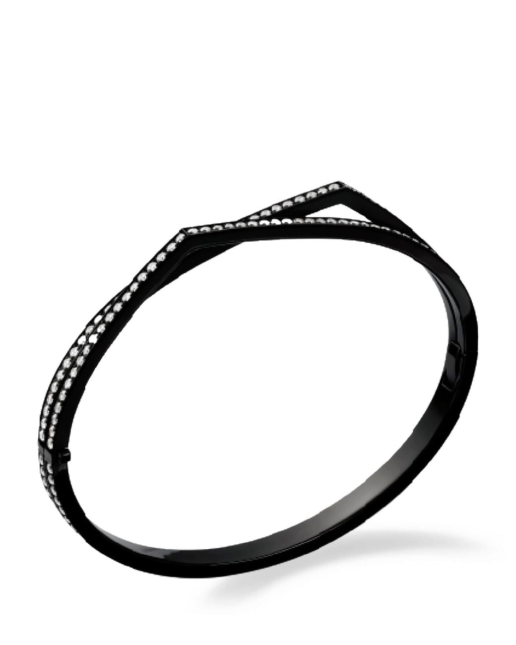 Repossi Black And Diamond Anifer Bangle