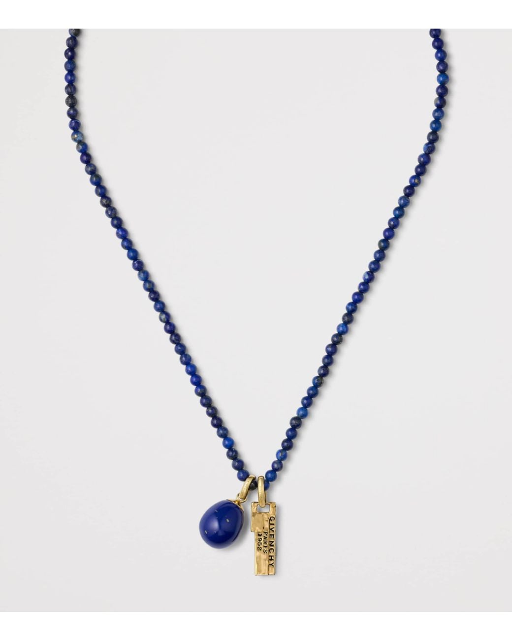 Givenchy Blue Lapis Lazuli Tape Necklace
