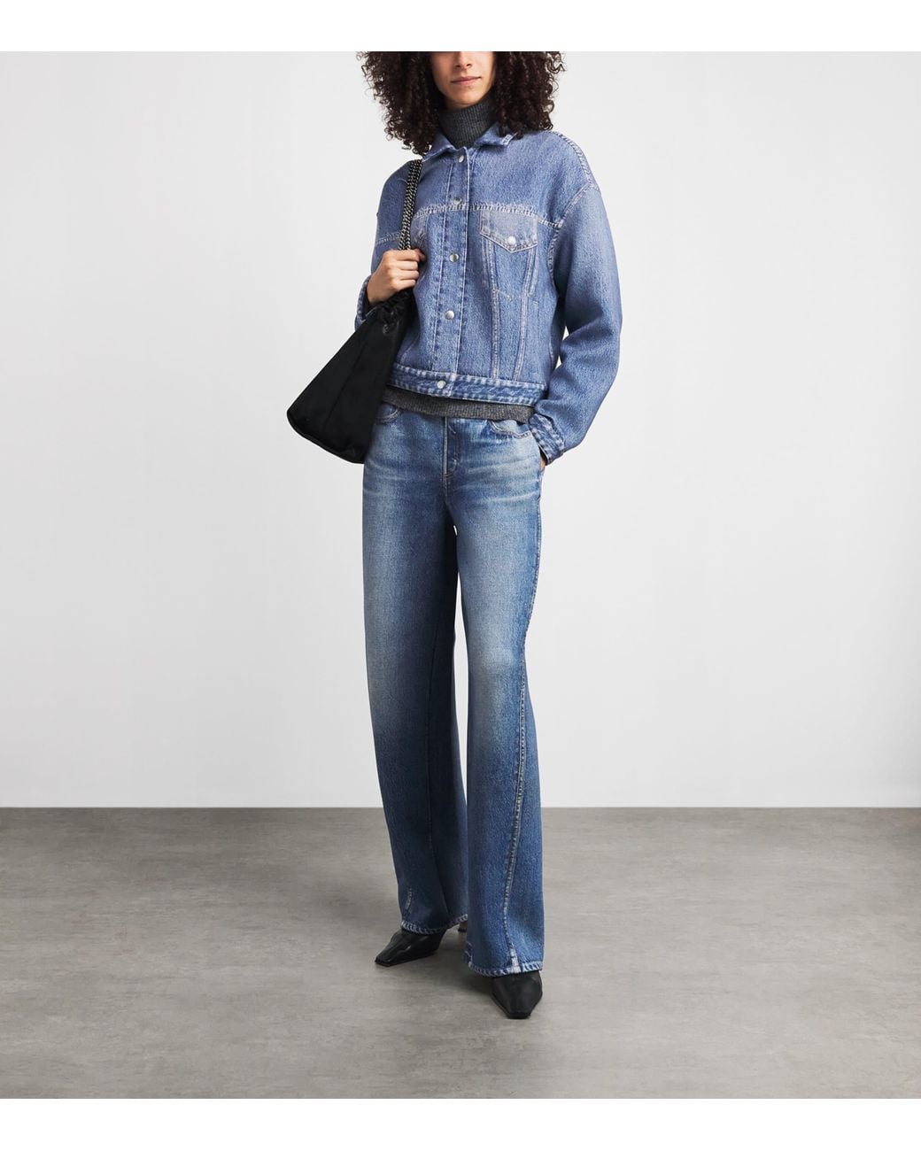 Rag & Bone Blue Miramar Trucker Jacket