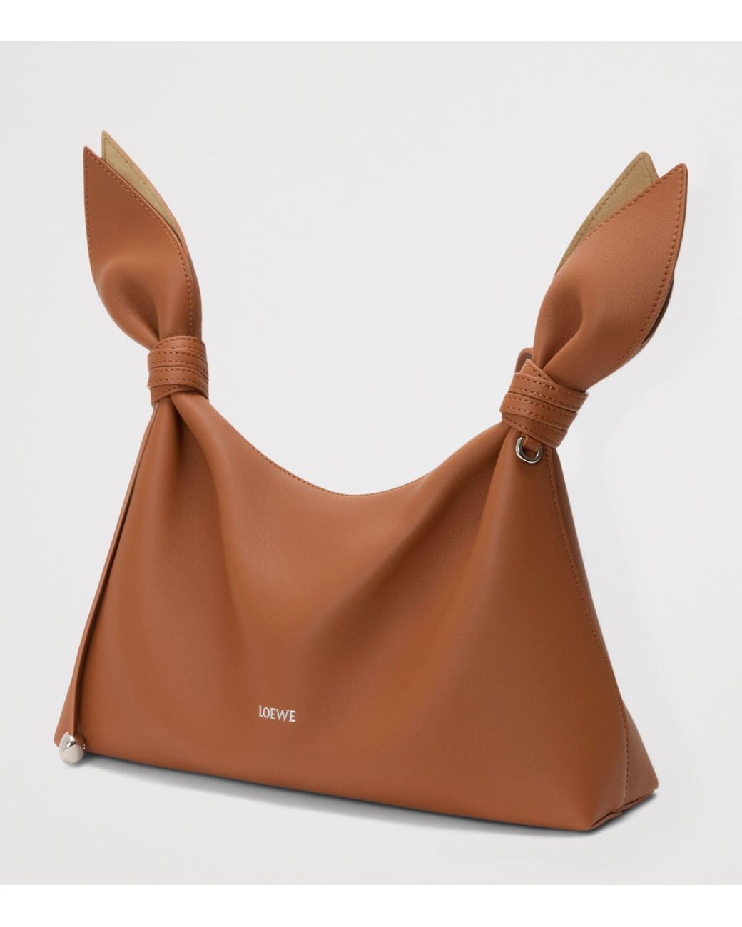 Loewe Brown Medium Leather Scarf Shoulder Bag