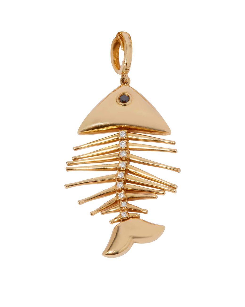 Annoushka Metallic And Diamond Fish Bones Charm