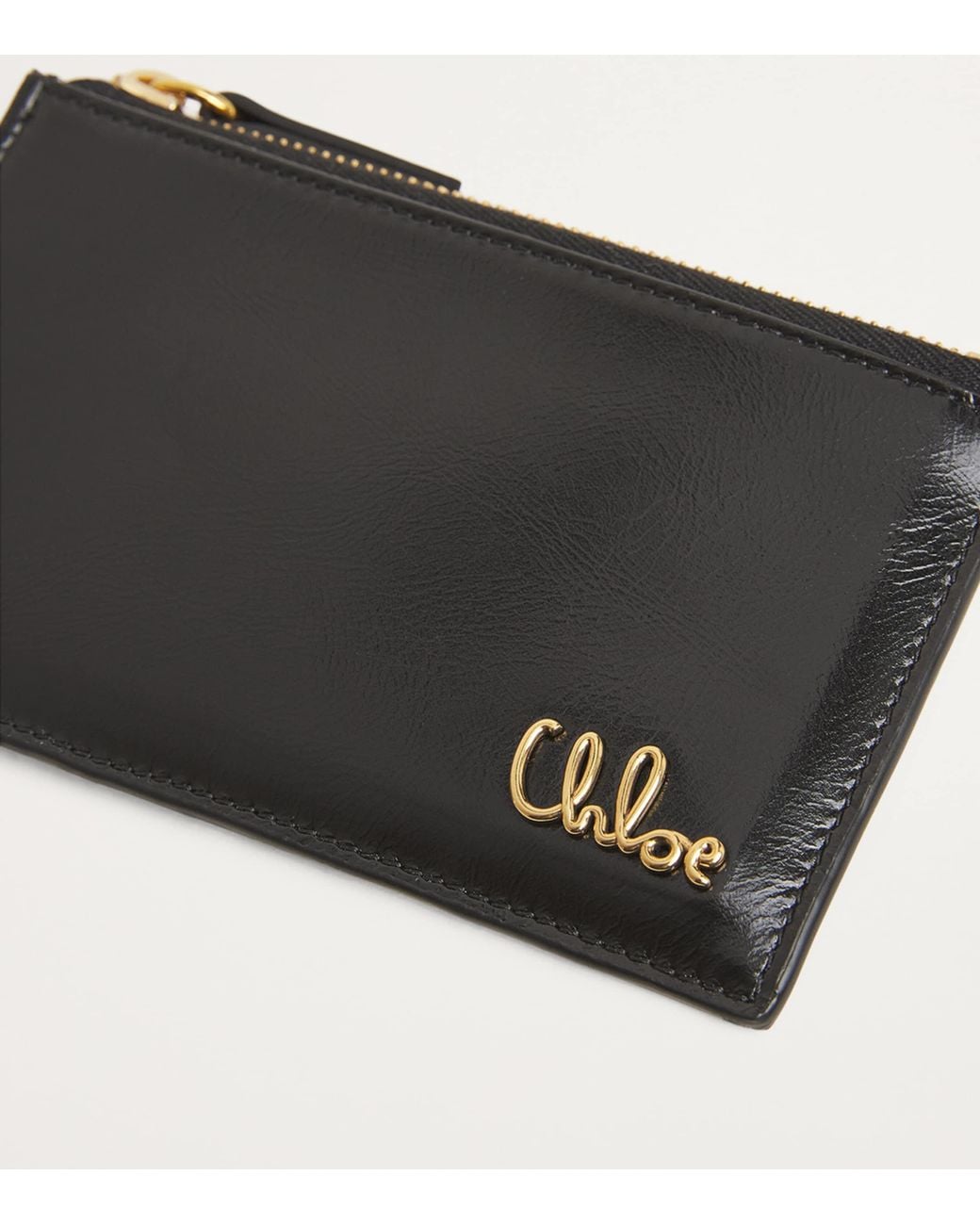 Chloé Black Small Calfskin Zipped Card Holder