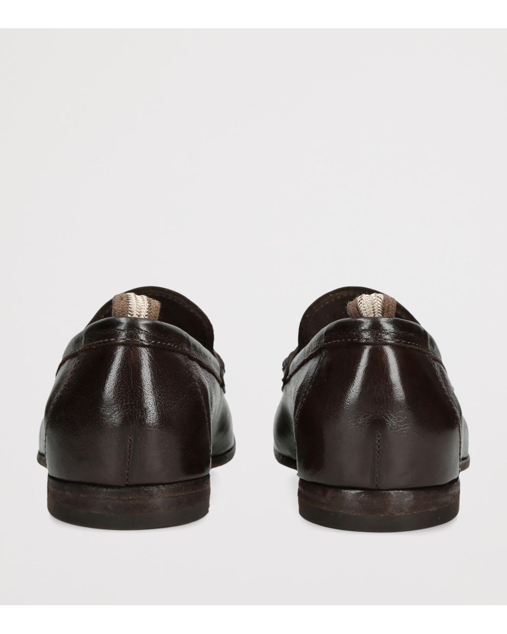 Officine Creative Black Leather Badge Loafers