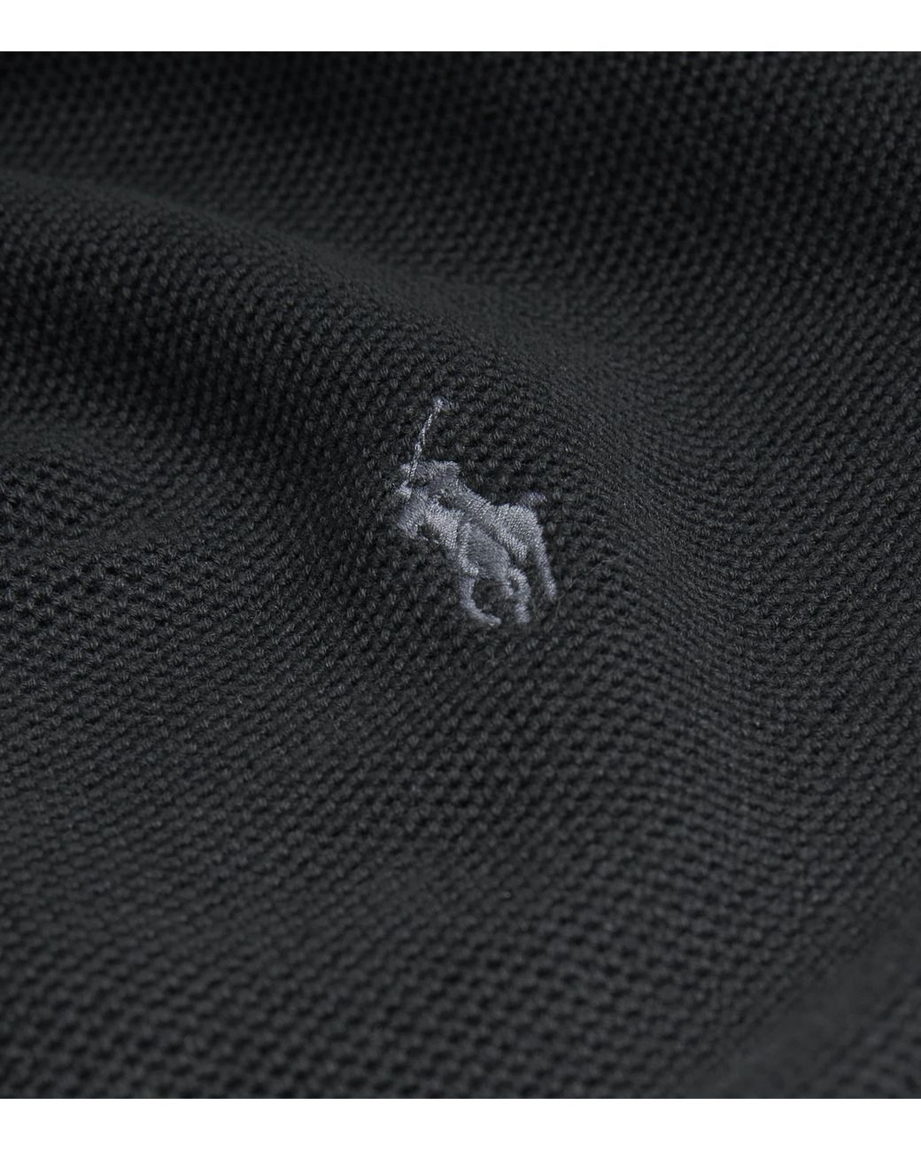Polo Ralph Lauren Blue Cotton Half-Zip Sweater for men