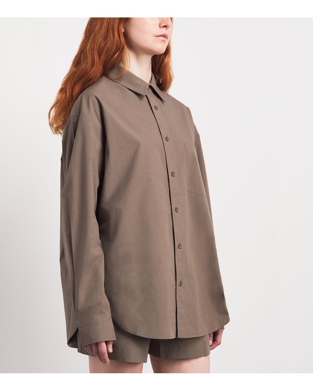 Matteau Brown Organic Cotton Relaxed Shirt