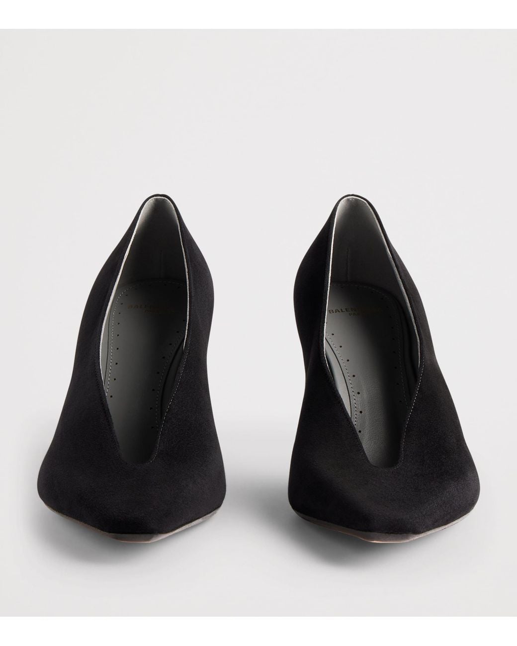 Balenciaga Black Suede Duchesse Pumps 90